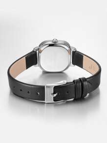 REBIRTH 1 件女士简约时尚休闲皮带石英手表，时尚适合日常佩戴