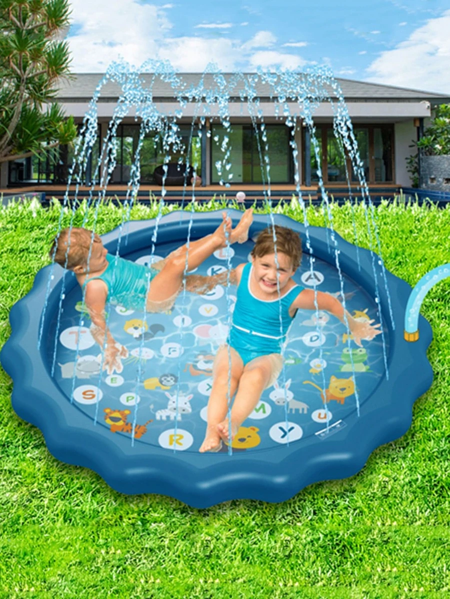 Alberca Del Bebé Tapete Acuático Chapoteadero Juegos Jardin Para Niño Tapete Inflable Para Aire Libre Piscina