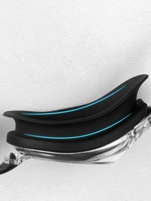 1 件高清硅胶游泳镜现货，防雾游泳镜套装，带防刮防尘盒 - 藍色 - 查看 4