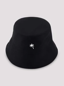 1pc Men's Simple Embroidered Casual Fashion Bucket Hat, Suitable For Daily WearMen's Sun Hat Summer Hat, Suitable For Summer Outdoor Activities Such As Hiking And Fishing