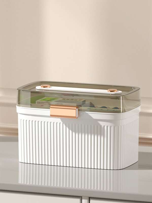 Household Medicine Storage Chest, Fashion Luxury Large Capacity First Aid Kit, Dust-Proof Moisture-Proof Light-Proof Medicine Box