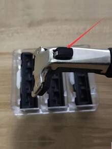 安全剃刀6層刀片剃鬚刀1刮胡刀手柄和6刮胡刀頭 - 黑色 - 查看 8