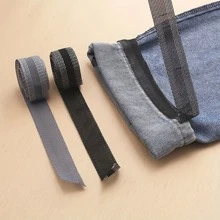1 pieza Cinta para dobladillo sin coser para pantalones, cinta adhesiva para dobladillo, cinta para acortar pantalones con plancha, cinta para dobladillo de cortinas, cinta para dobladillo de tela para prendas, trajes, jeans, pantalones, faldas - Blanco - Ver 5