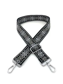 Bohemian Style Retro Geometric Pattern Bag Strap Replacement Adjustable And Portable Shoulder Strap Bag Accessories DIY Accessories Adjustable Replacement Shoulder Strap Stylish Durable - Multicolor - View 2