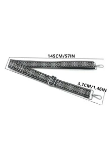 Bohemian Style Retro Geometric Pattern Bag Strap Replacement Adjustable And Portable Shoulder Strap Bag Accessories DIY Accessories Adjustable Replacement Shoulder Strap Stylish Durable - Multicolor - View 6