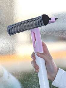 1pc PP Cleaning Scraper, Modern Long Handle Window Cleaning Brush For Home - Blue - View 5