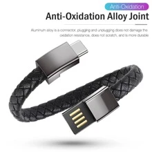 Bracelet USB Type C Charging Cable Data Charging Cord - Black - View 6
