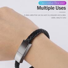 Bracelet USB Type C Charging Cable Data Charging Cord - Black - View 4