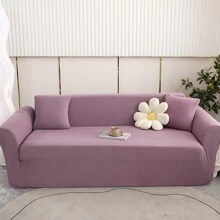 Corn Velvet Sofa Cover In Light Purple - Mauve Purple - View 2