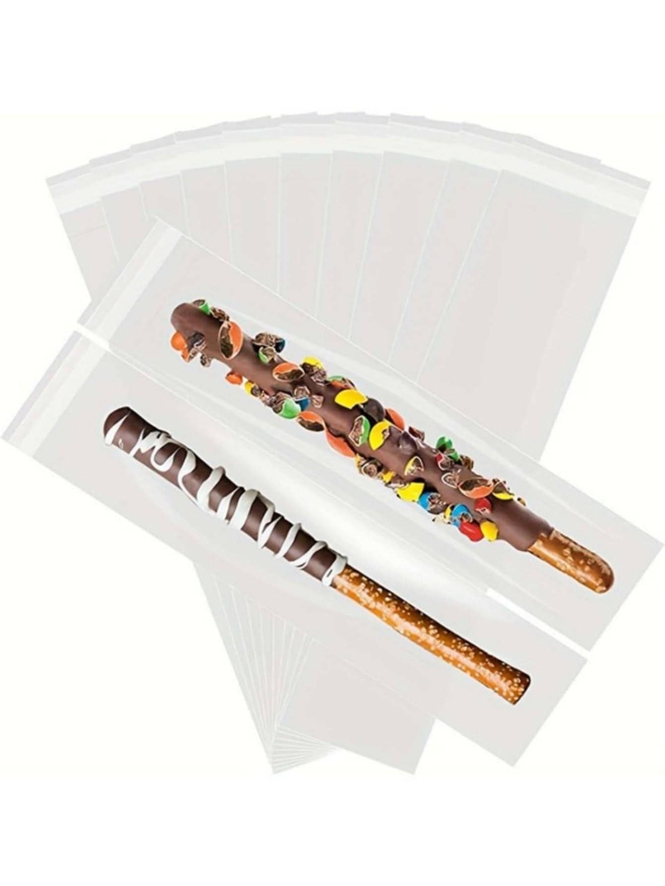 100pcs/set Plastic Snack Packaging Bags, Minimalist Clear Packaging Bags For Home SHEIN USA