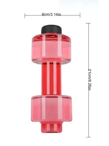 1 pieza Botella de agua 500ML creativo pesa en forma de de plástico - Azul - Ver 3