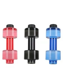 1 pieza Botella de agua 500ML creativo pesa en forma de de plástico - Azul - Ver 2