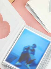 Heart Hollow Mirror 3 Inch Single Frame Polaroid Photo Album - White - View 7