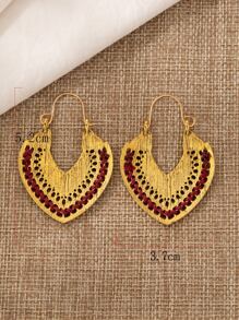 imoli Pendientes de aro trenzados - Multicolor - Ver 4