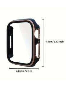 Apple Watch Protective Case, All-Around Protection Cover Compatible With Apple Watch - Black - View 2
