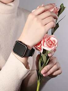 Apple Watch Protective Case, All-Around Protection Cover Compatible With Apple Watch - Black - View 4