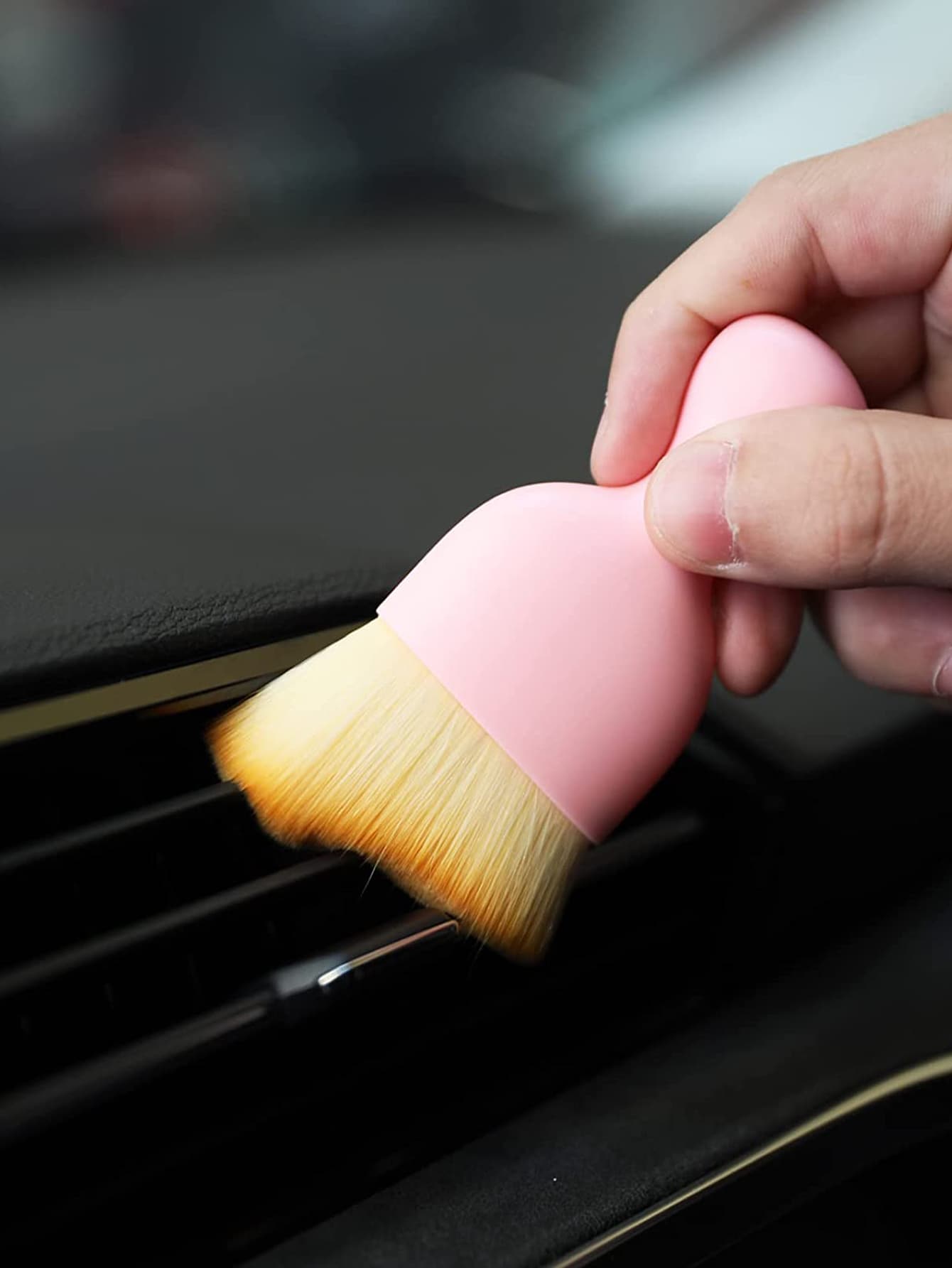 1入組汽車出風口清潔刷 - 粉色 - 查看 1