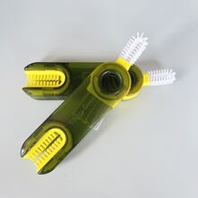 1入組U型3功能杯刷適用於清潔杯子,瓶子,和蓋子 - 綠色 - 查看 2