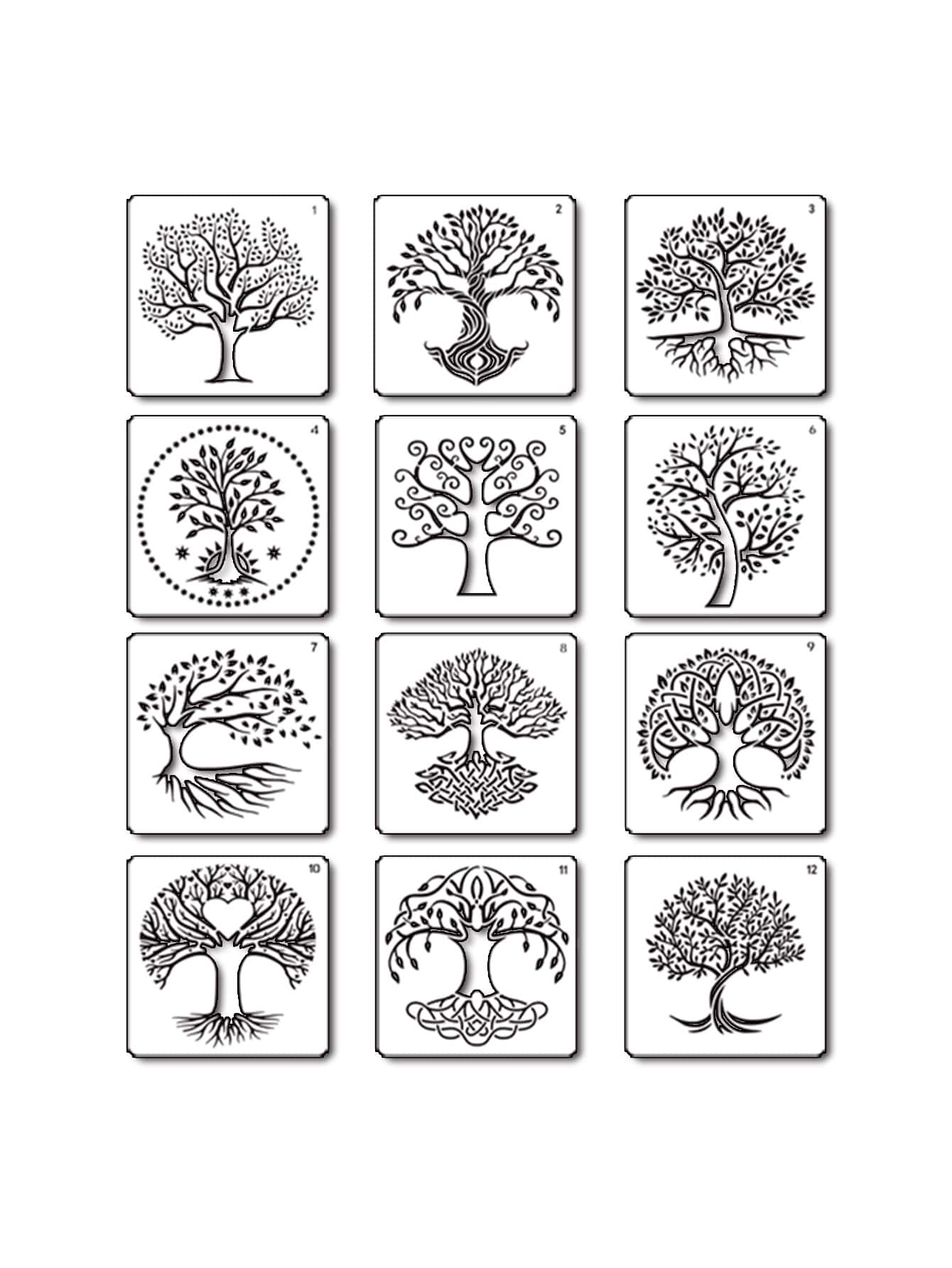 Plantillas de Dibujo - Blanco - Ver 1