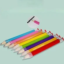 1入組綠色巨大木頭緩解壓力鉛筆 - 綠色 - 查看 3