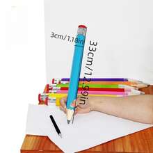 1入組綠色巨大木頭緩解壓力鉛筆 - 綠色 - 查看 5