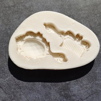 Comb Silicone Mold Candy Making Tool Decorating Mold Suitable For Baking, Steaming And DIY Clay Resin