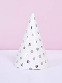 10入組波浪點鍍金派對帽,生日宴會裝飾,兒童成人生日裝飾紙帽,創意小禮物,假期配件,生日派對用品,生日禮物,派對裝飾用品