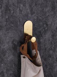 1 Miếng Keo dán Cái móc Móc áo Đối với Lưu trữ , Gắn trên tường Không có Khoan - Vàng - Xem 4