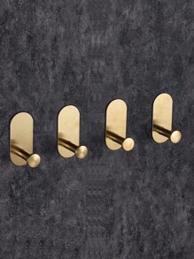 1 Miếng Keo dán Cái móc Móc áo Đối với Lưu trữ , Gắn trên tường Không có Khoan - Vàng - Xem 7