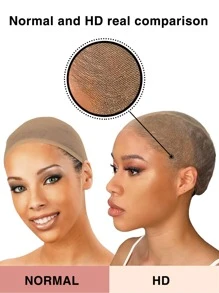 High-definition transparent hair net twelve pack - Apricot - View 5