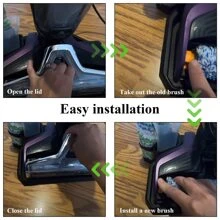 Vacuum Cleaner Roller Brush Replacement Head, Soft Bristles Main Brush And Filter, Multi-Surface Pet Brush Roll, Area Rug Brush Roll, Vacuum Filter Replacement Kit And Multi-Surface Brush Roll - 5 Pieces Set - Multicolor - View 5