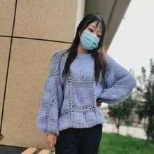 金銀絲針織紗,純的真絲串珠紗布&閃閃發光亮片纱线DIY披肩圍巾纱线球 - 薄荷綠 - 查看 5