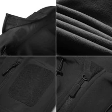 Chamarra Tactica Militar Térmica Impermeable Tactico Hombre - Negro - Ver 11