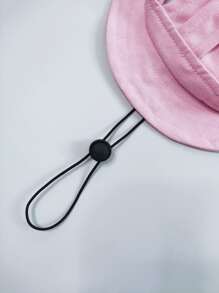 1 sombrero de cubo de lona con orejas expuestas, adecuado para que gatos y perros jueguen al sol dentro y fuera - Rosa - Ver 5