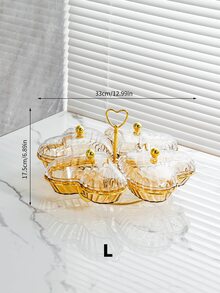 1 Set Champagne Heart-Shaped Candy Tray Christmas Gift - Champagne - View 11