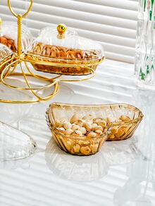 1 Set Champagne Heart-Shaped Candy Tray Christmas Gift - Champagne - View 5