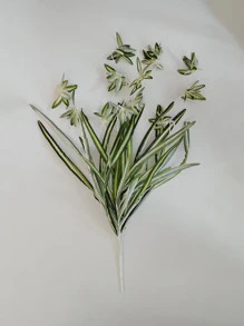 1入組塑料人造植物現代綠色家用人造植物 - 綠色 - 查看 2