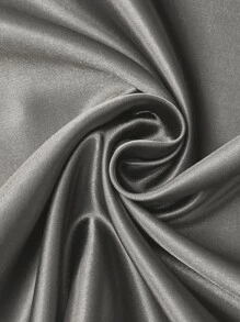 2 pcs Pillowcase for Hair and Skin, Silk Satin Pillowcase Pillow Cases Set of 2, Silky Pillow Cover with Envelope Closure - Dark Grey - View 8