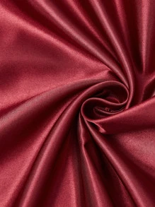 2 pcs Pillowcase for Hair and Skin, Silk Satin Pillowcase Pillow Cases Set of 2, Silky Pillow Cover with Envelope Closure - Burgundy - View 7