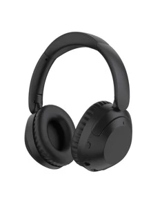 Envoltura Completa Del Oído Del Headwear Insonoro Con Los Auriculares Inalámbricos Plegables Del Micrófono - Negro - Ver 1