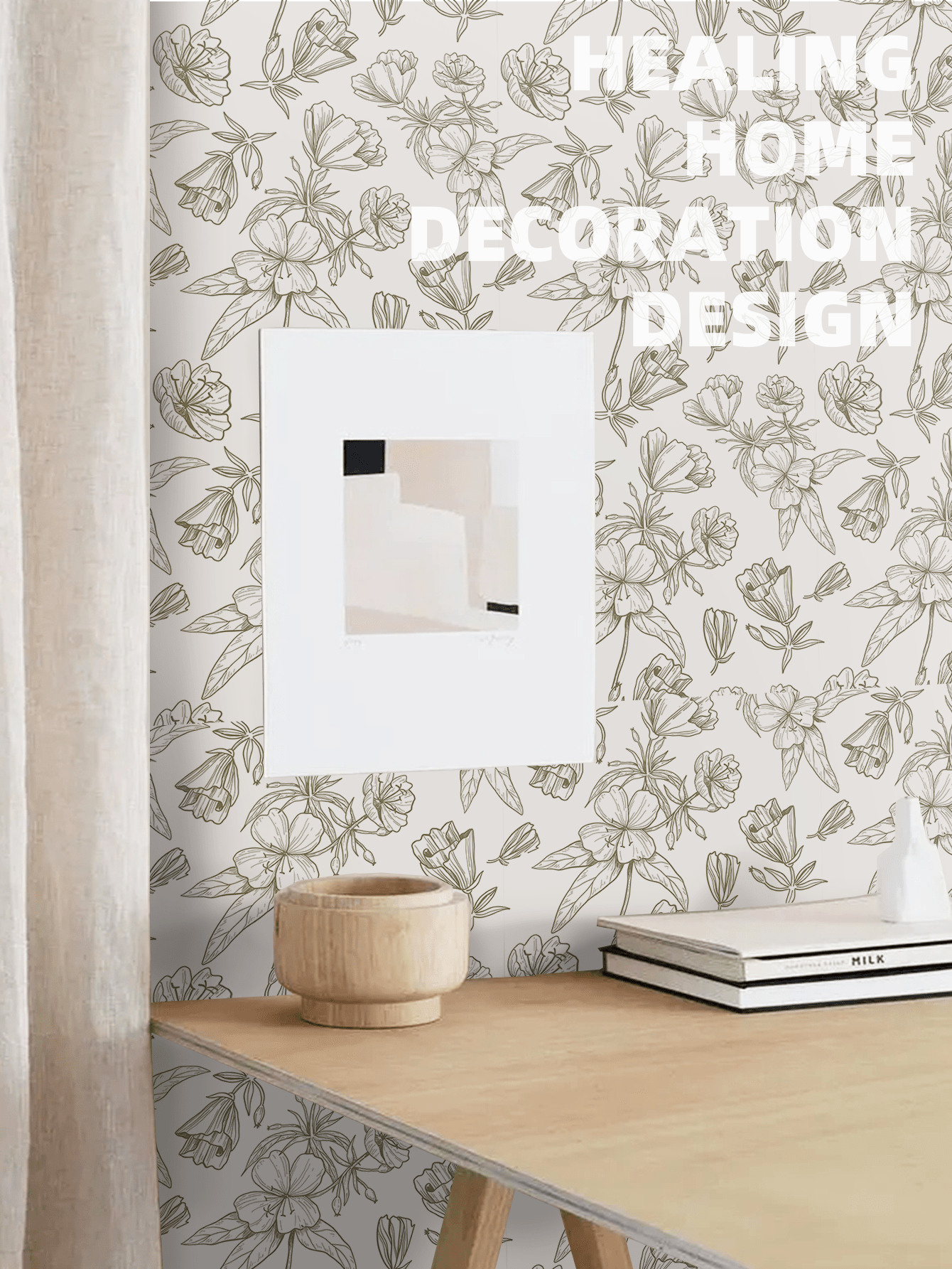 1 Roll Pvc Flower Pattern Wallpaper For Walls SHEIN USA