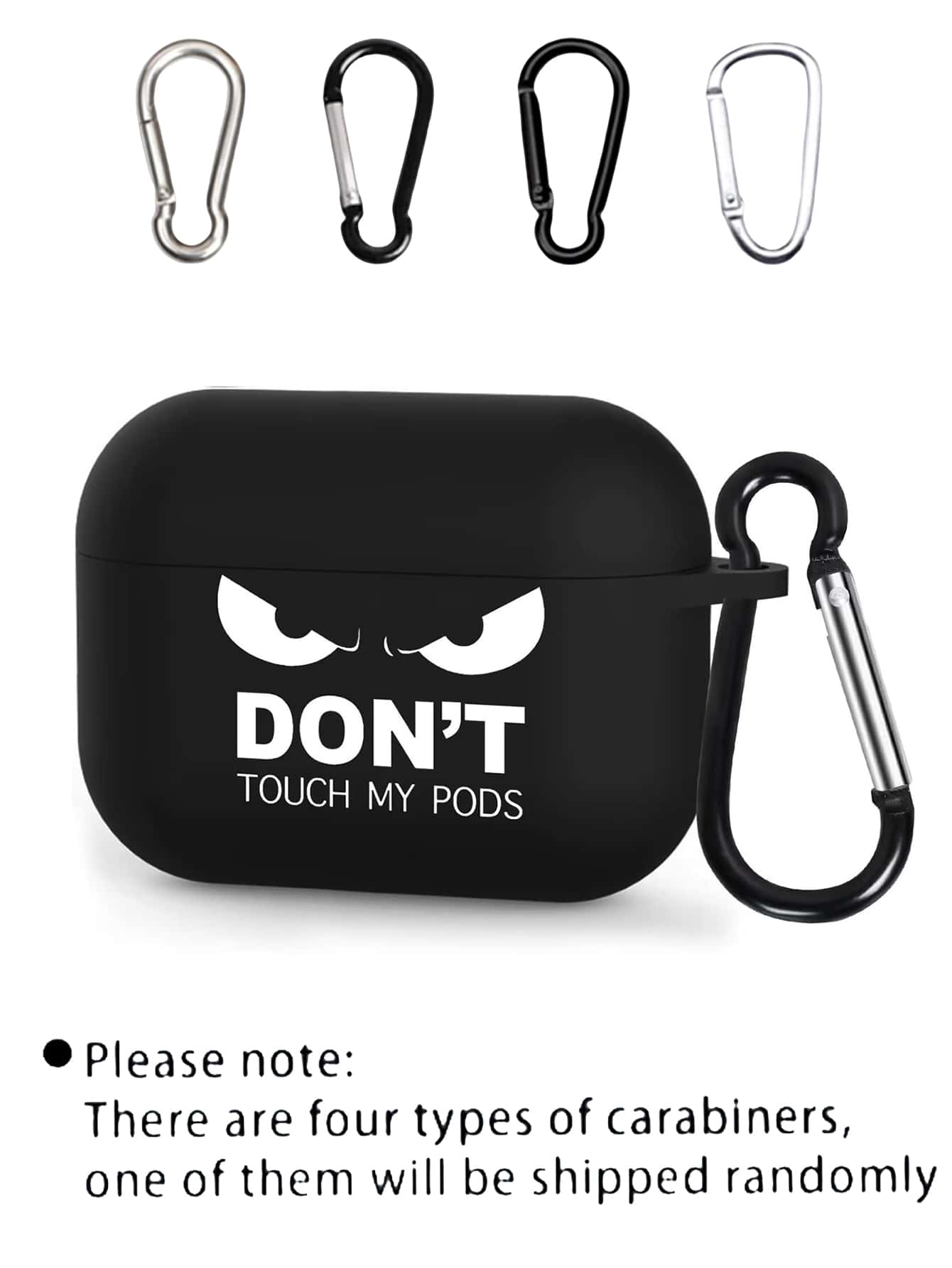 נרתיק מגן רך סופג זעזועים עם מחזיק מפתחות תואם AirTag דור 2 - שחור ולבן - ראה 6