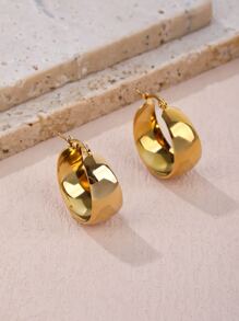 1對大號時尚派對耳環（鏡面）