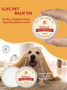 GJYC PET Bálsamo hidratante para la nariz de mascotas, 1 oz: previene la sequedad de la nariz en perros y gatos (incluidos los bulldogs franceses), repara la sequedad y las grietas, hidrata profundamente, se puede lamer de forma segura