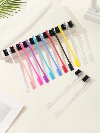 13ps, Hairdresser's Beauty Salon Hairdressing Tools Hairline Hair Combing Makeup Edge Brush, Two Side Design Brush 13pcs, Hair Brush/Hair Comb, Hair Brush, Comb, Hair Tools, Hair Products And Accessories For Barber Salon Beauty Travel Essentials, Back To School, Travel Holiday Essentials, Hair Accessories For Women, Brushes, Hair Brush, Detangling Brush, Wooden Comb, Hair Brush, Mini Hair Brush, Detangling Brushes, Curly Hair Brush, Hairdressing Equipment, Travel Essentials, Hairstyle, Hairdressing,Hair Brush,Slick Back Brush,Styling Brush,Curly Hair Brush,Edge Brush,Hair Comb,Brush Hair,Hair Brush Set,Comb Hair,Comb For Curls,Detangling Brush,Hair Brush For Women,Hair,Travel,Hair Products,Hair Tools,Hair Stuff,Barber,Barber Accessories,Barbershop,Hairdressing Equipment