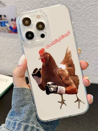 Lustige Hühnermuster Klare Handyhülle, Geeignet Für Iphone 15/15plus/15pro/15promax
