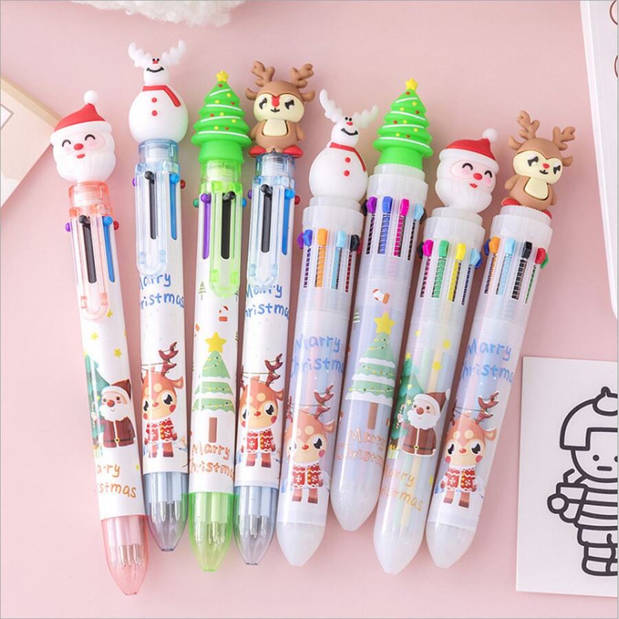 Pluma neutra en forma de planta de gran tamaño y regalo de papelería con pluma de agua - Multicolor - Ver 1