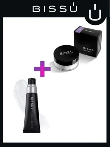 FASHIONITY Bissu Paquete Primer para rostro y Polvo Fijador de maquillaje - transparente - Ver 2