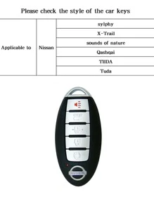 con diseño de oso Funda de llave de coche & Llavero compatible con Nissan