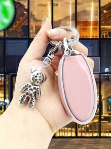 con diseño de oso Funda de llave de coche & Llavero compatible con Nissan